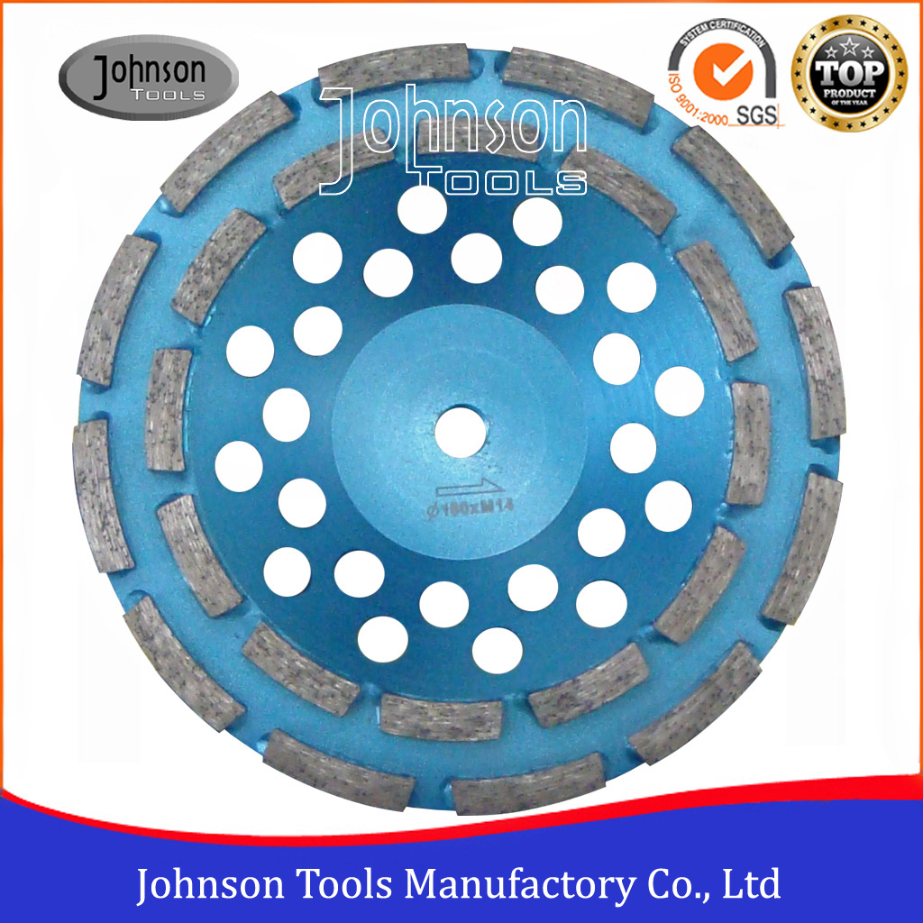 180mm Double Row Cup Wheel for Stone