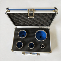 20/35/45/55/68 mm M14 Vacuum Brazed Dry Diamond Core Drill Bits for tiles with Aluminum Box Set