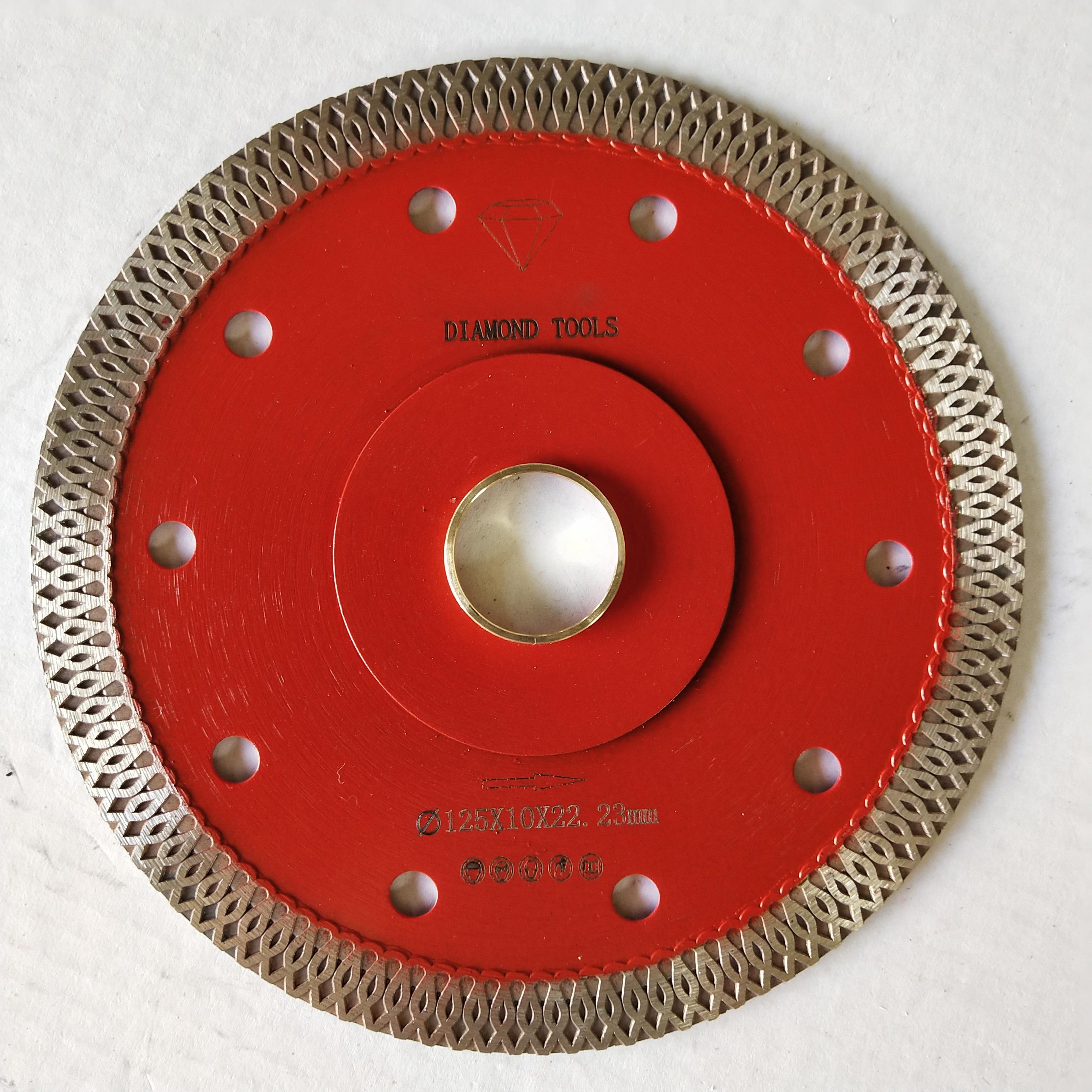 High Efficiency 125mm Diamond Saw Blade Ultrafine Continuous